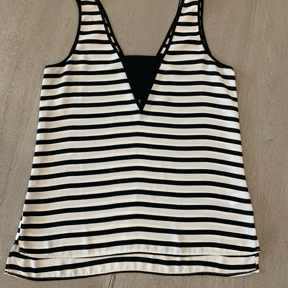 Striped blouse tank top